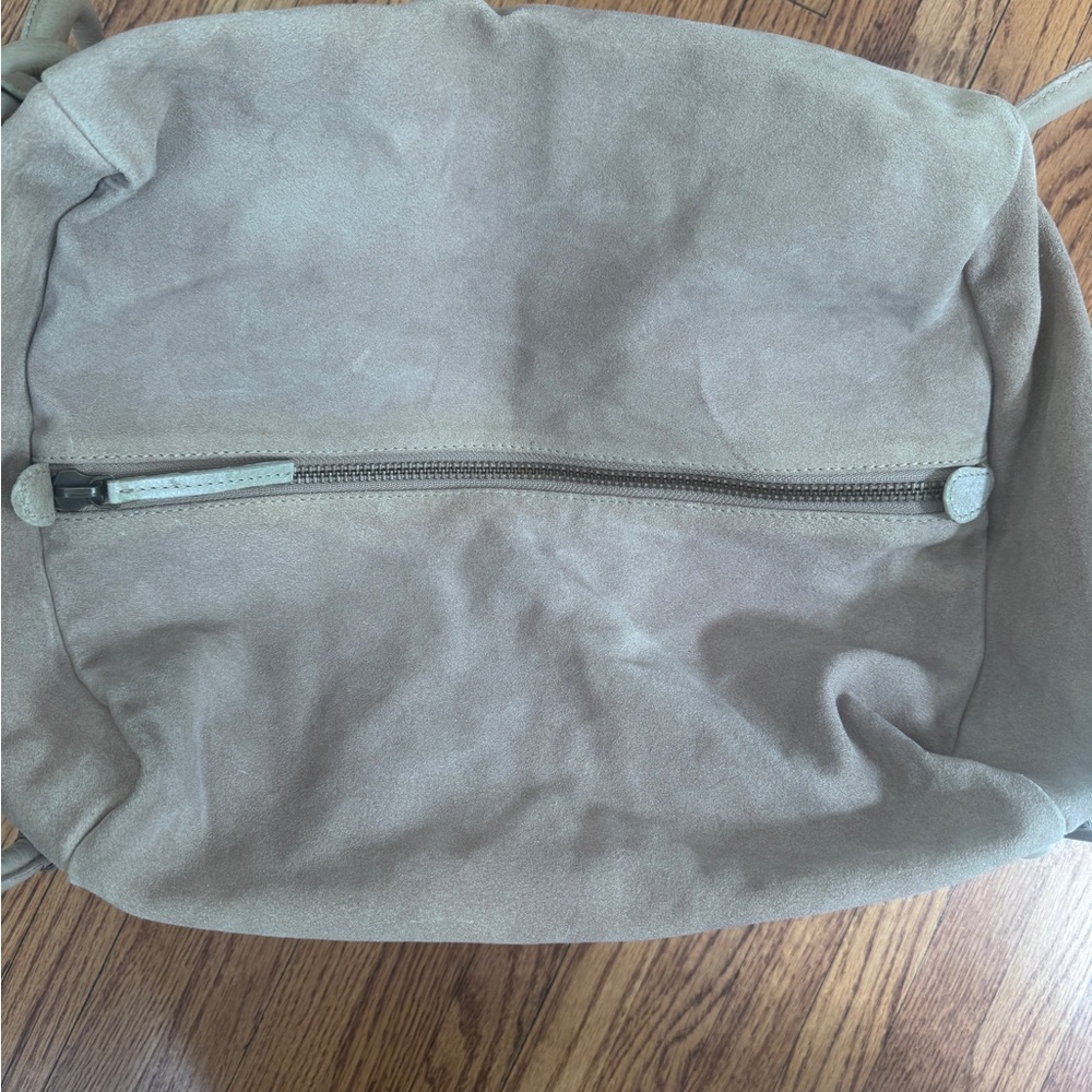 Free People Ingrid Taupe Suede Leather Tote - Picture 10 of 15